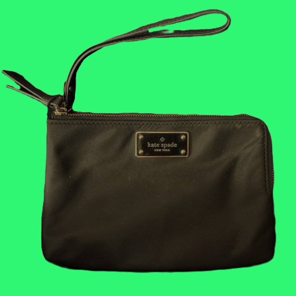Kate Spade New York Black nylon Wristlet with Gold hardware - Picture 8 of 10